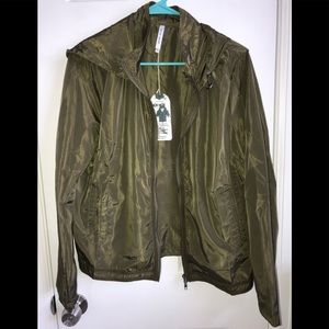 Mur Mur Olive windbreaker jacket - size large